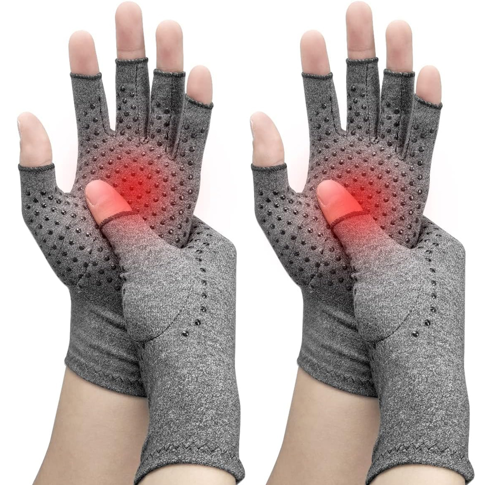 Fingerless Glove Knit - 1Pair Arthritis Compression Gloves- for Hand