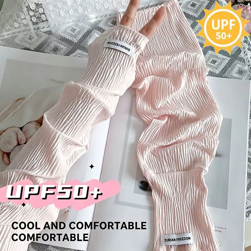 Summer Loose Ice Silk Uv Prote – Fingerless Glove Knit Bewertung und Preis