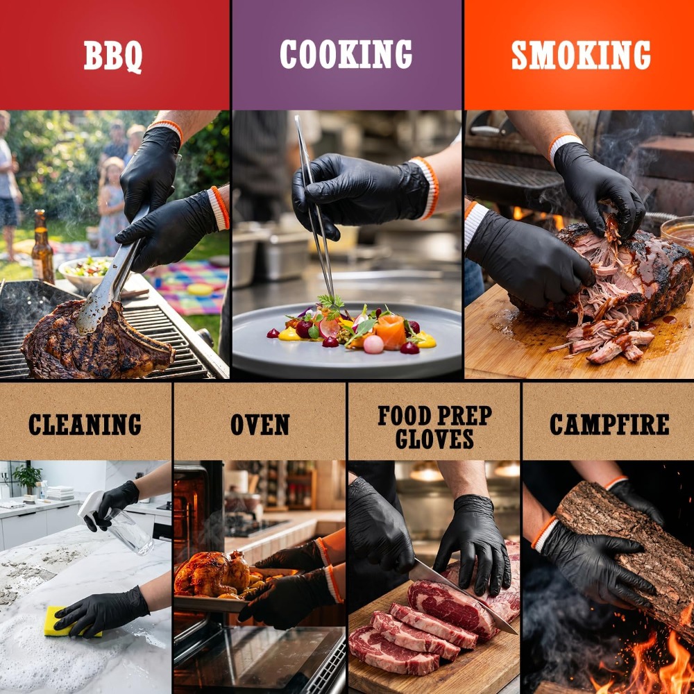 BBQ Gloves 50 Disposable Nitri – Heat Resistant Glove Bewertung und Preis