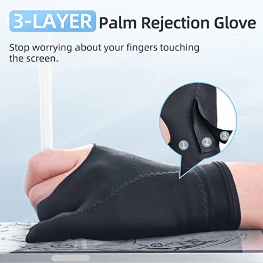 2-Pack Drawing Glove Palm Reje – Touchscreen Glove Capacitive Bewertung und Preis