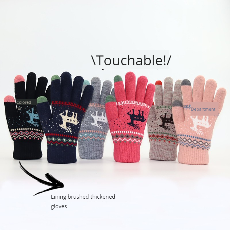 Autumn and Winter Thickened To – Wool Glove Lined Bewertung und Preis