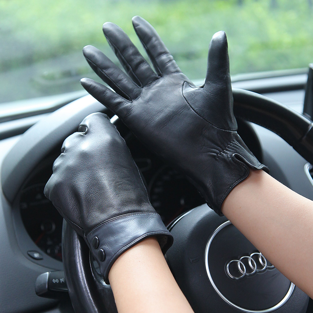 Fashion Black Real Leather Glo – Wool Glove Lined Bewertung und Preis