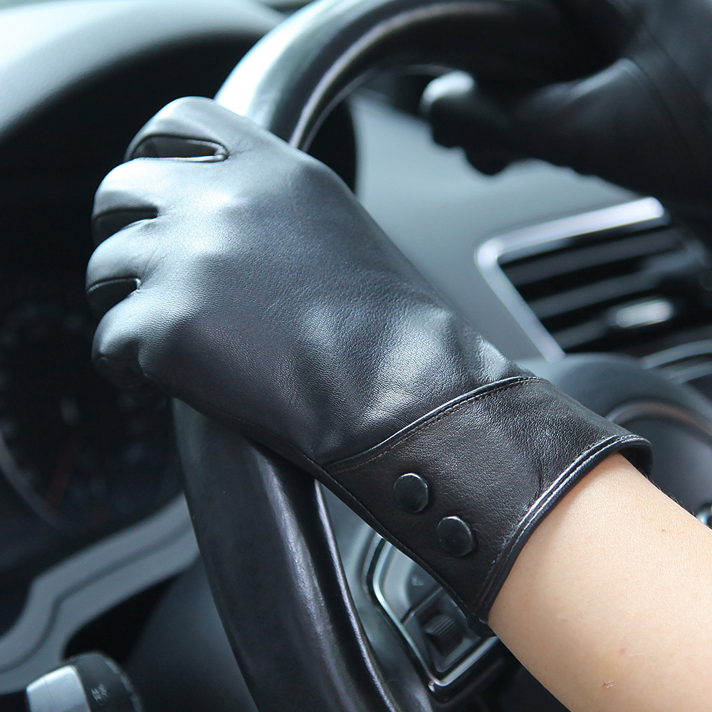 Fashion Black Real Leather Glo – Wool Glove Lined Bewertung und Preis