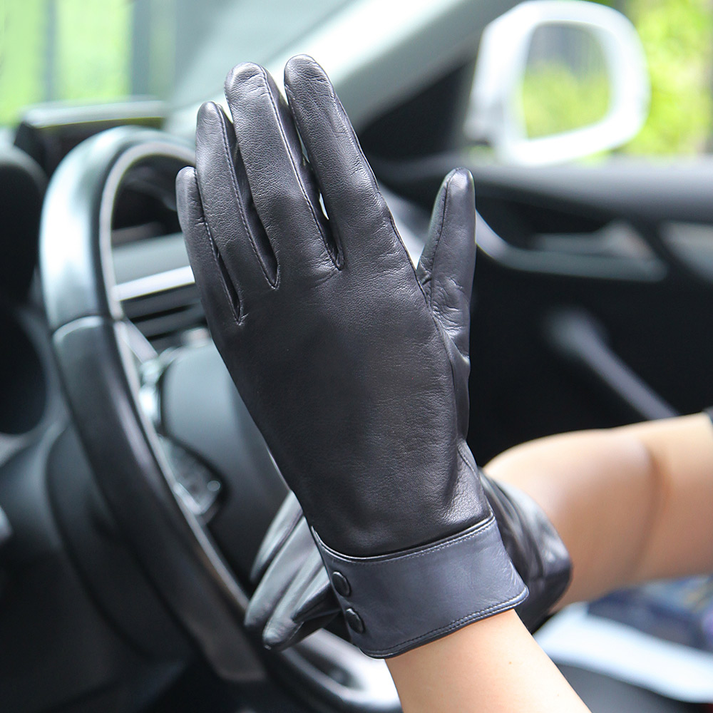 Fashion Black Real Leather Glo – Wool Glove Lined Bewertung und Preis