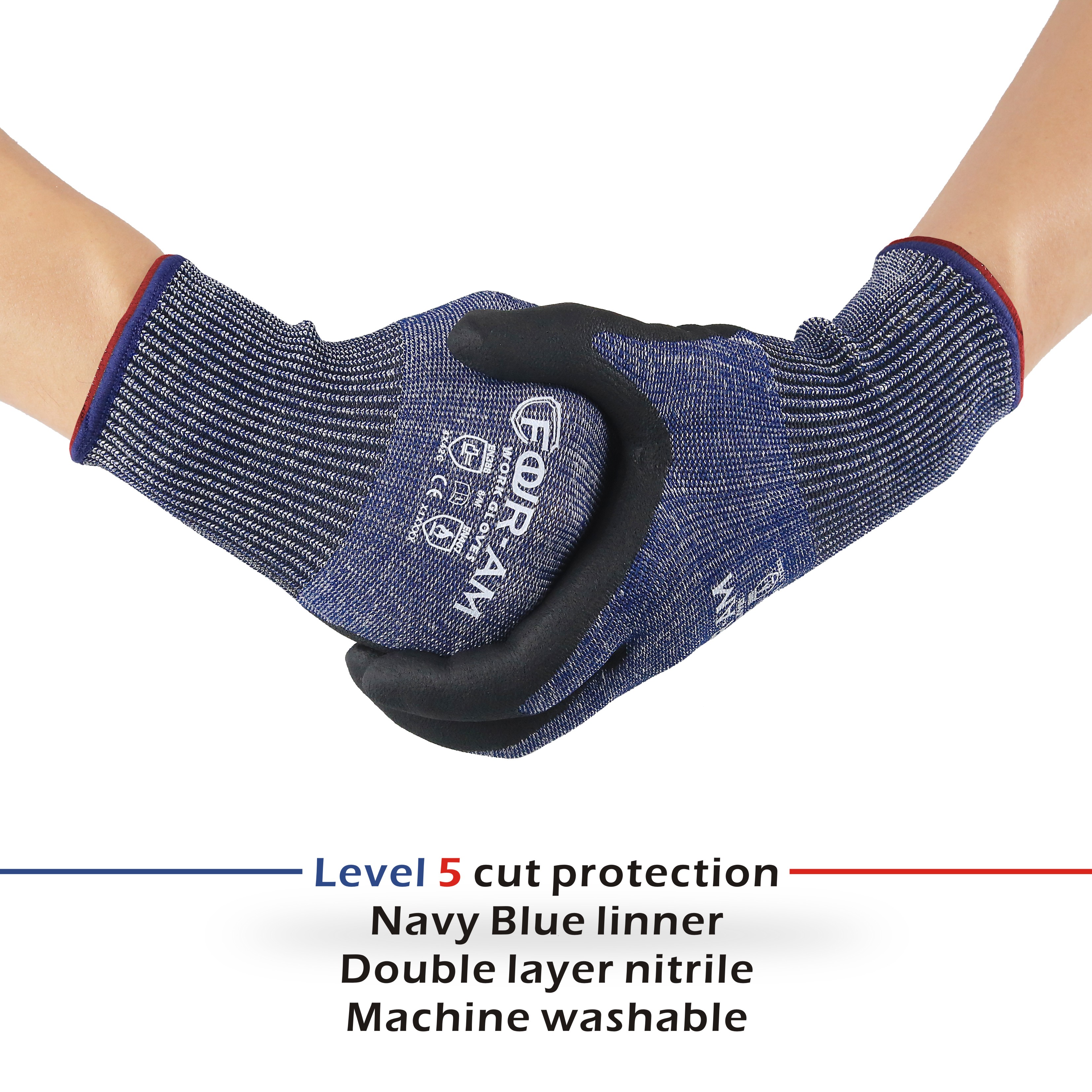 1/3Pair, Level 5Cut-Resistant  – Nitrile Mechanic Glove Bewertung und Preis