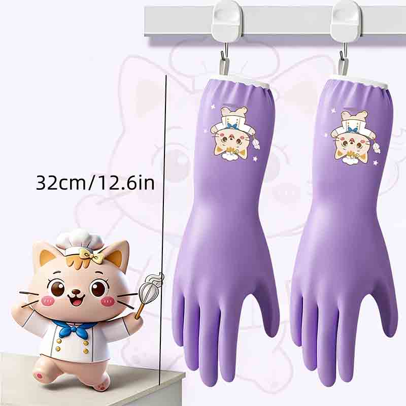 1 Pair of Household Cleaning a – Dish Glove Rubber Bewertung und Preis
