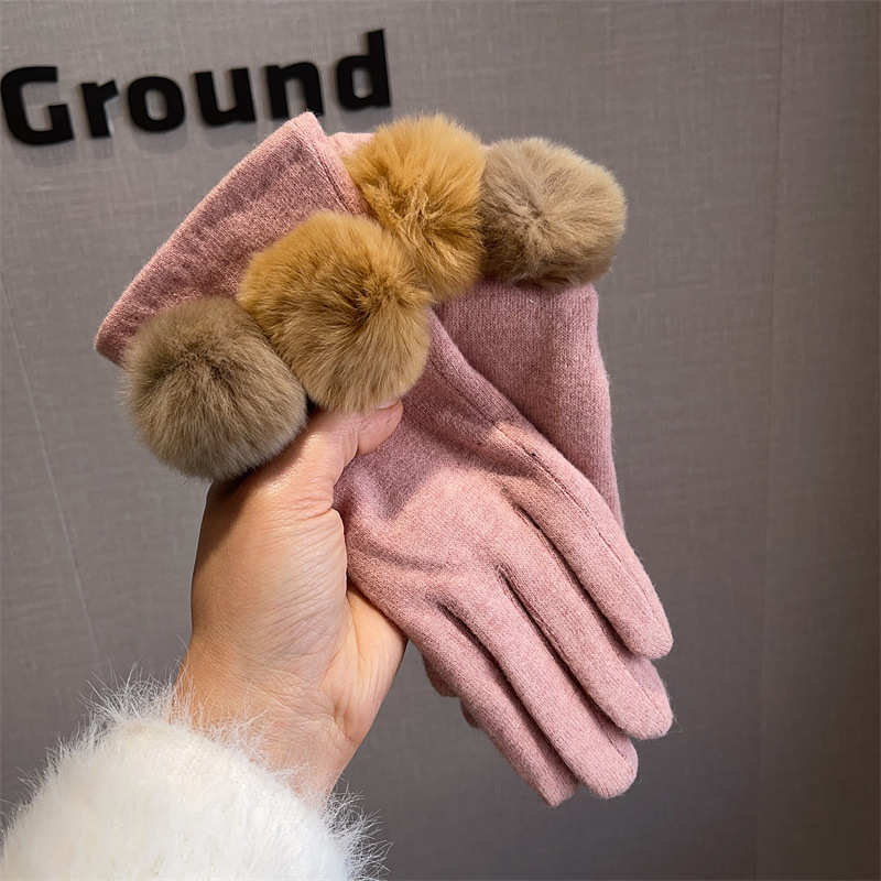 Gloves Women Wool Plaid Fox Fu – Wool Glove Lined Bewertung und Preis