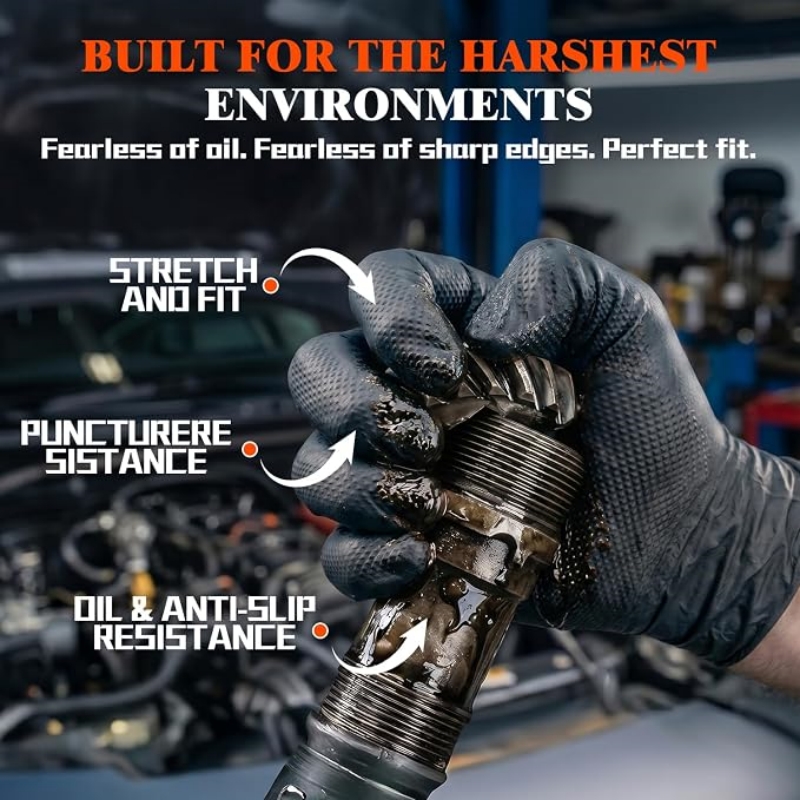 8 Mil Heavy Duty Industrial Or – Nitrile Mechanic Glove Bewertung und Preis