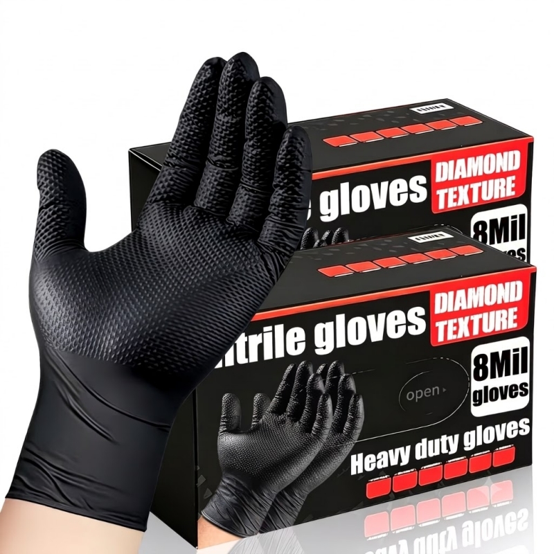 Heavy Duty Black Industrial Ni – Nitrile Mechanic Glove Bewertung und Preis