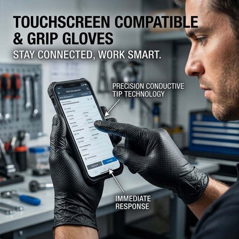 Heavy Duty Black Industrial Ni – Nitrile Mechanic Glove Bewertung und Preis