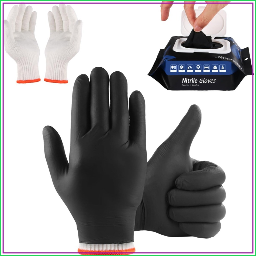 50 Disposable Nitrile Gloves + – Heat Resistant Glove Bewertung und Preis
