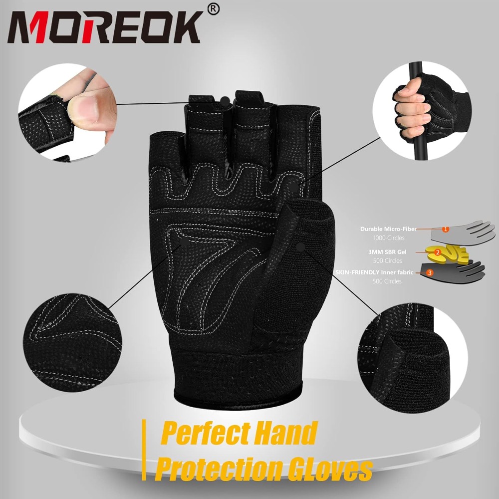 Fingerless Workout Gloves with – Cycling Glove Padded Bewertung und Preis