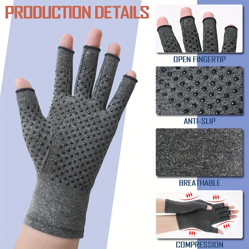 1Pair Arthritis Compression Gl – Fingerless Glove Knit Bewertung und Preis