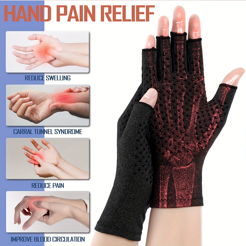 1Pair Arthritis Compression Gl – Fingerless Glove Knit Bewertung und Preis