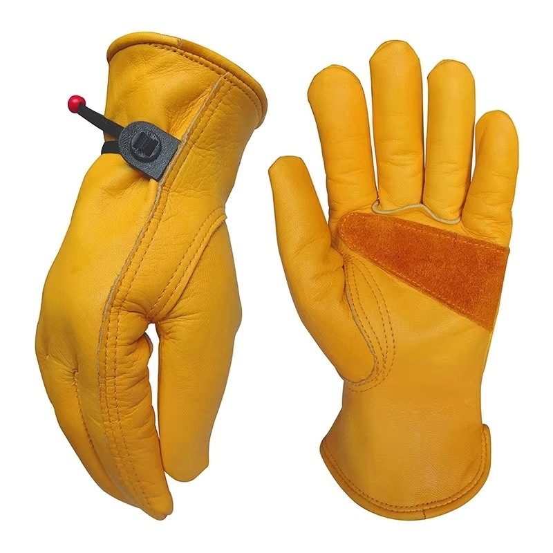 1 Pair Cowhide Heavy Duty Secu – Leather Driving Glove Bewertung und Preis