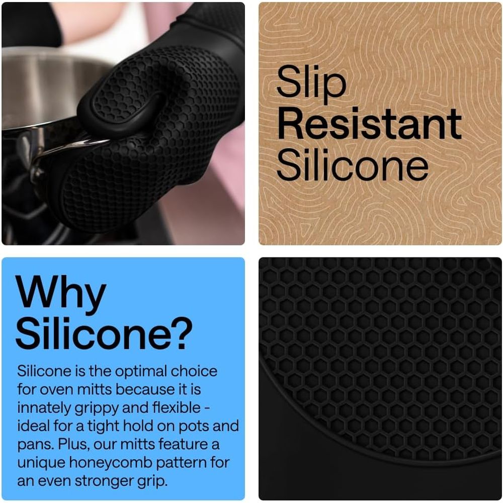 Heat Resistant Silicone Oven M – Oven Mitt Silicone Bewertung und Preis