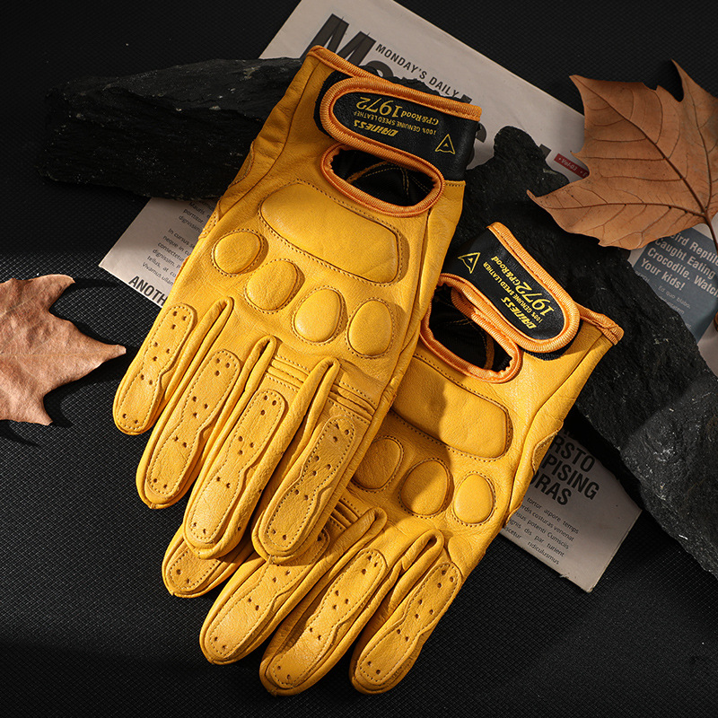 Motorcycle Cycling Gloves Leat – Leather Driving Glove Bewertung und Preis