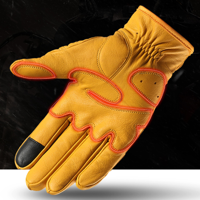 Motorcycle Cycling Gloves Leat – Leather Driving Glove Bewertung und Preis