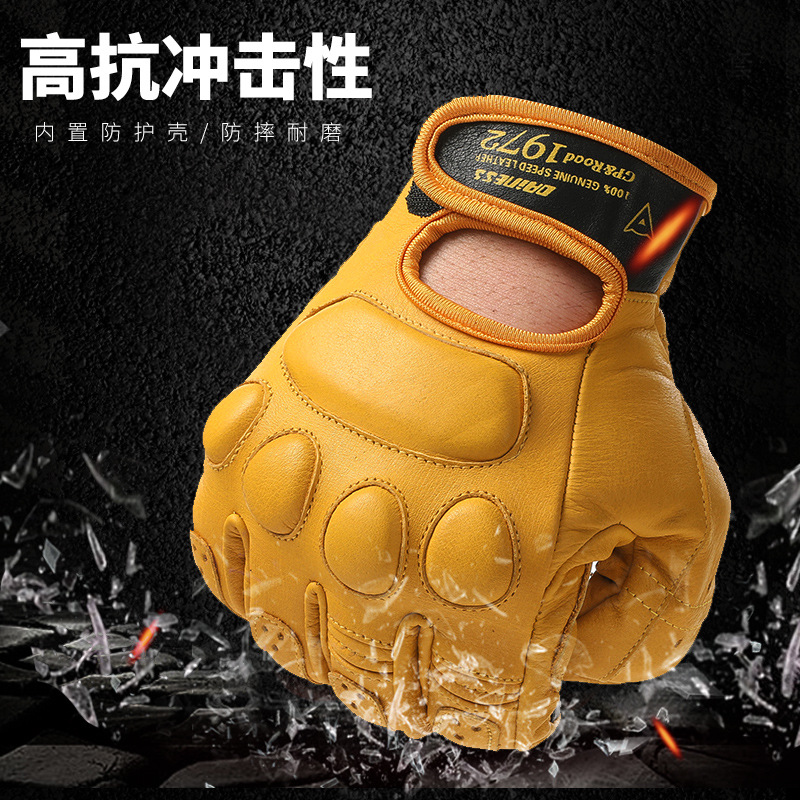 Motorcycle Cycling Gloves Leat – Leather Driving Glove Bewertung und Preis