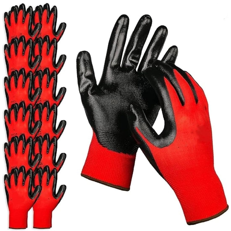 4/20PCS Nitrile Coated Safety  – Nitrile Mechanic Glove Bewertung und Preis