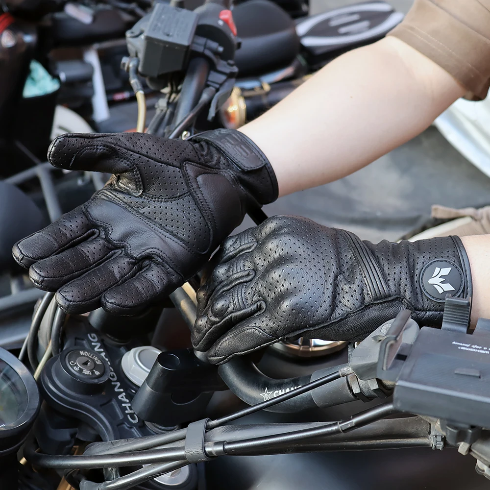 Unisex Vintage Leather Motorcy – Motorcycle Glove Knuckle Bewertung und Preis