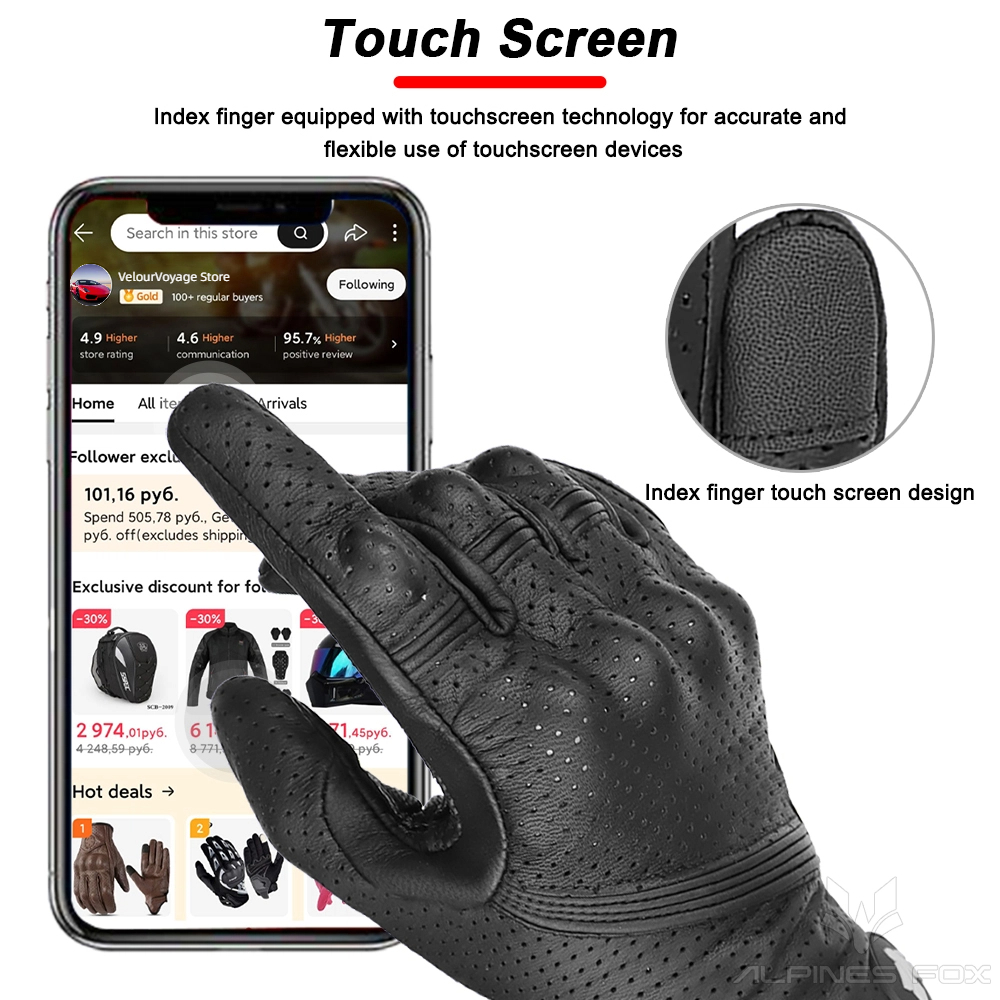 Unisex Vintage Leather Motorcy – Motorcycle Glove Knuckle Bewertung und Preis