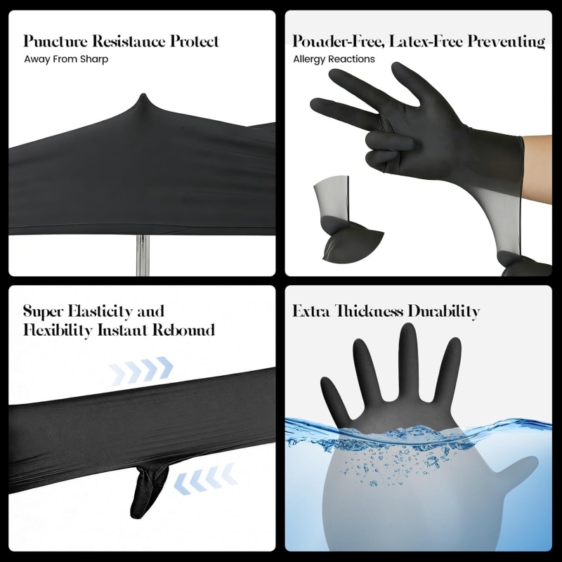 Kids Black Nitrile Disposable  – Nitrile Mechanic Glove Bewertung und Preis