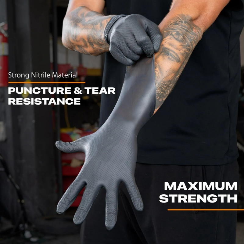 Black Heavy Duty Nitrile Dispo – Nitrile Mechanic Glove Bewertung und Preis