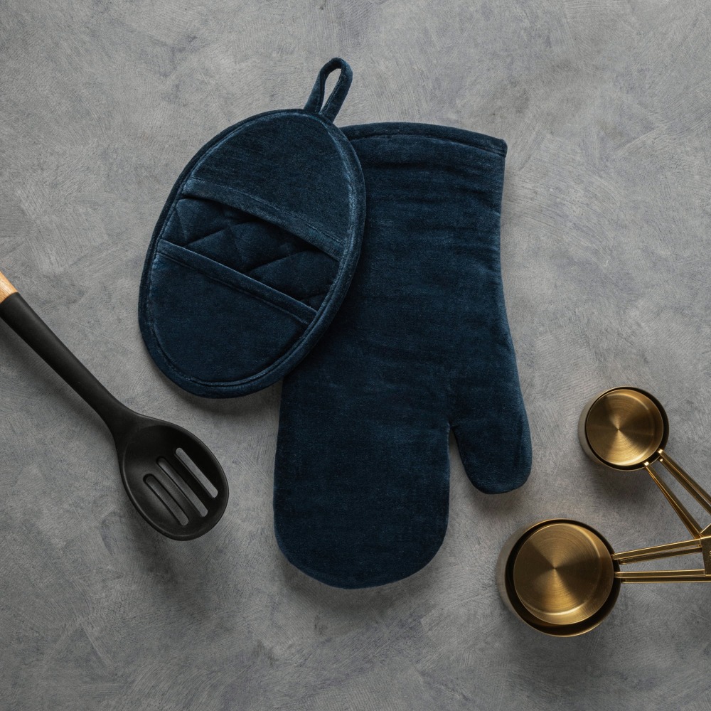 Velvet Blue 2-Piece Kitchen Ov – Heat Resistant Glove Bewertung und Preis