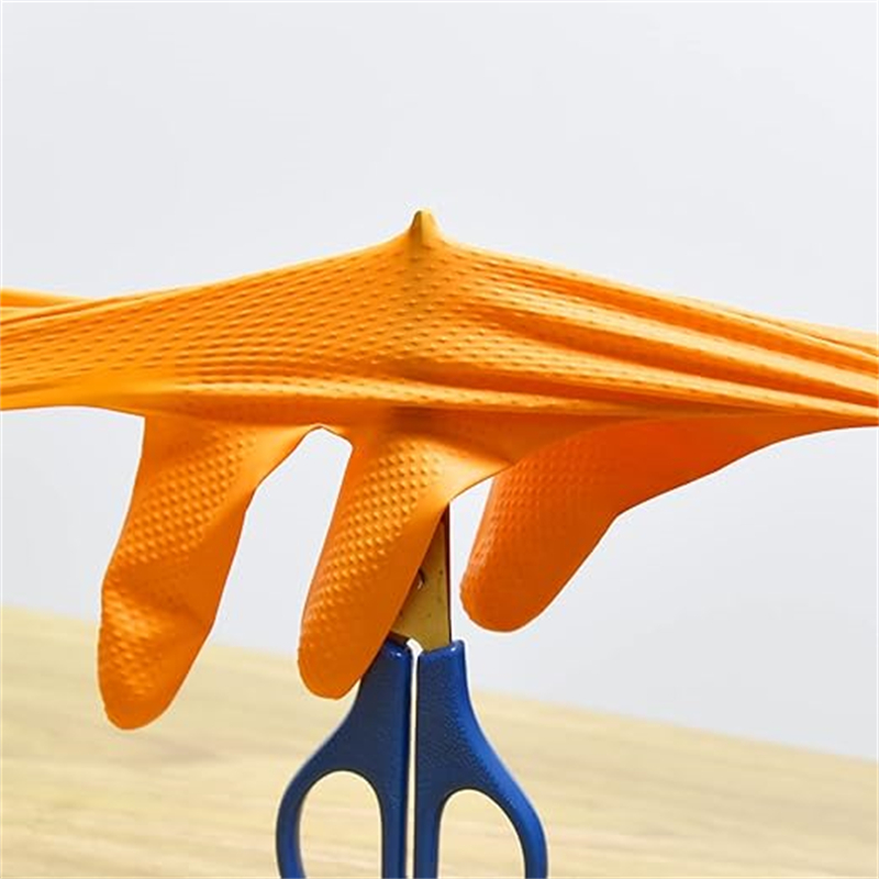 Heavy Duty Orange Nitrile Glov – Nitrile Mechanic Glove Bewertung und Preis