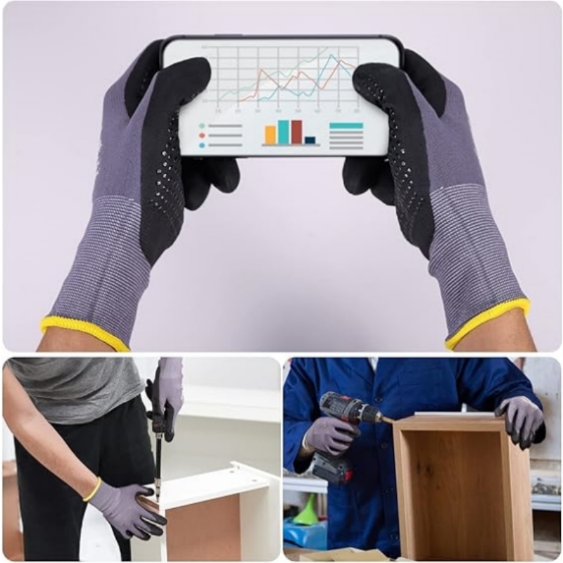 Micro-Foam Safety Work Gloves  – Nitrile Mechanic Glove Bewertung und Preis