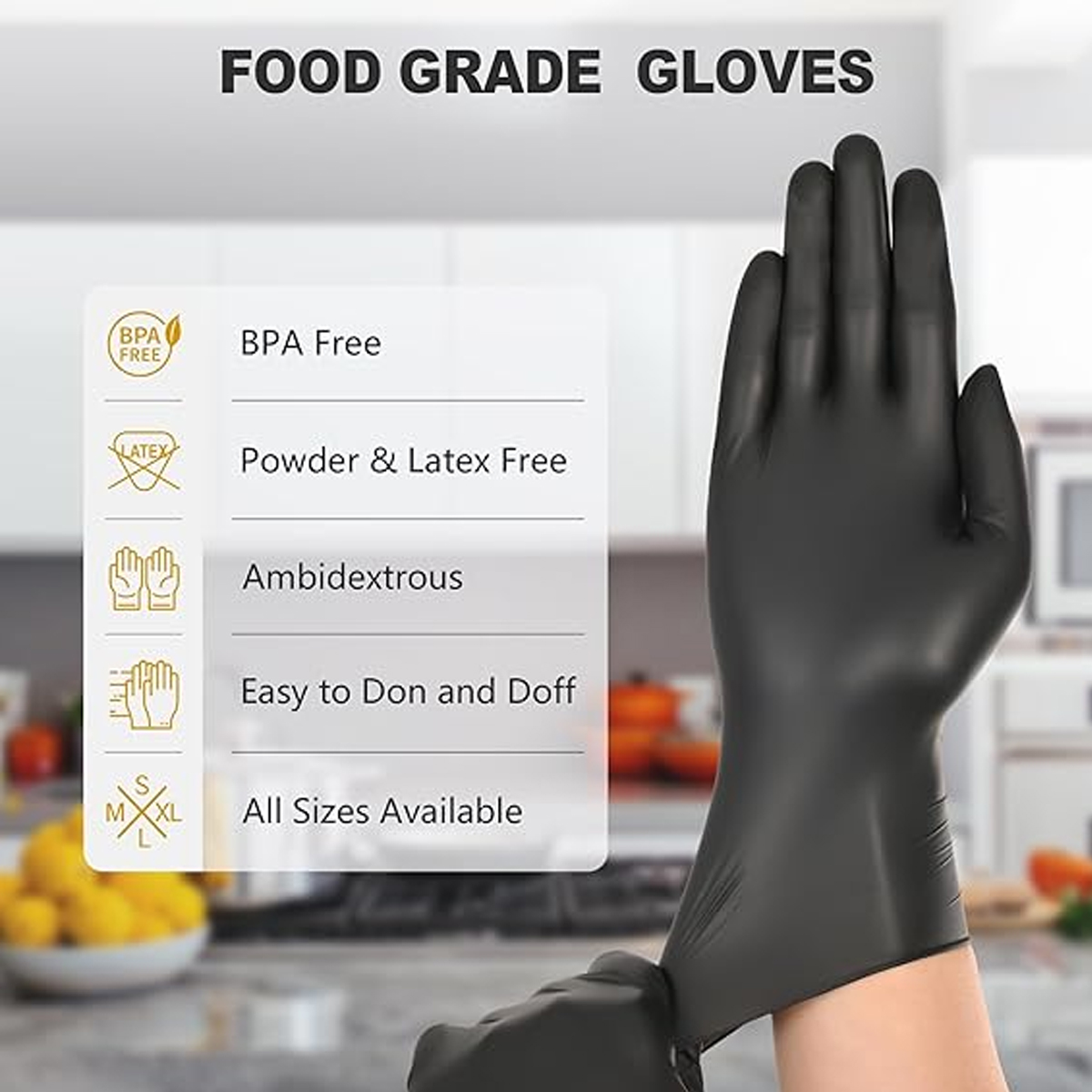 Heavy-Duty Black Disposable Ni – Nitrile Mechanic Glove Bewertung und Preis