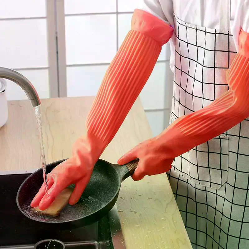 Long Reusable Rubber Dishwashi – Dish Glove Rubber Bewertung und Preis