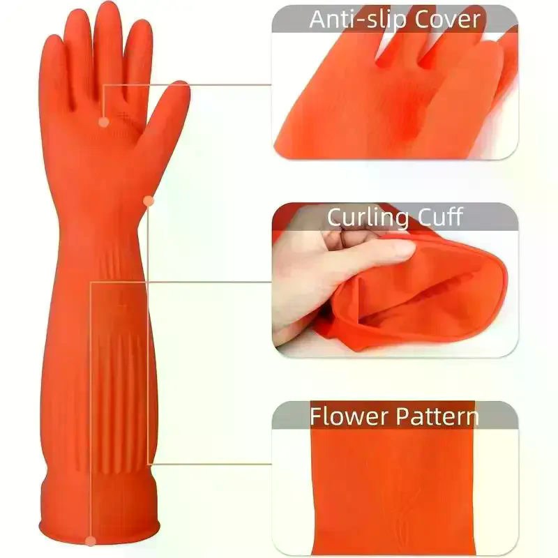 Long Reusable Rubber Dishwashi – Dish Glove Rubber Bewertung und Preis