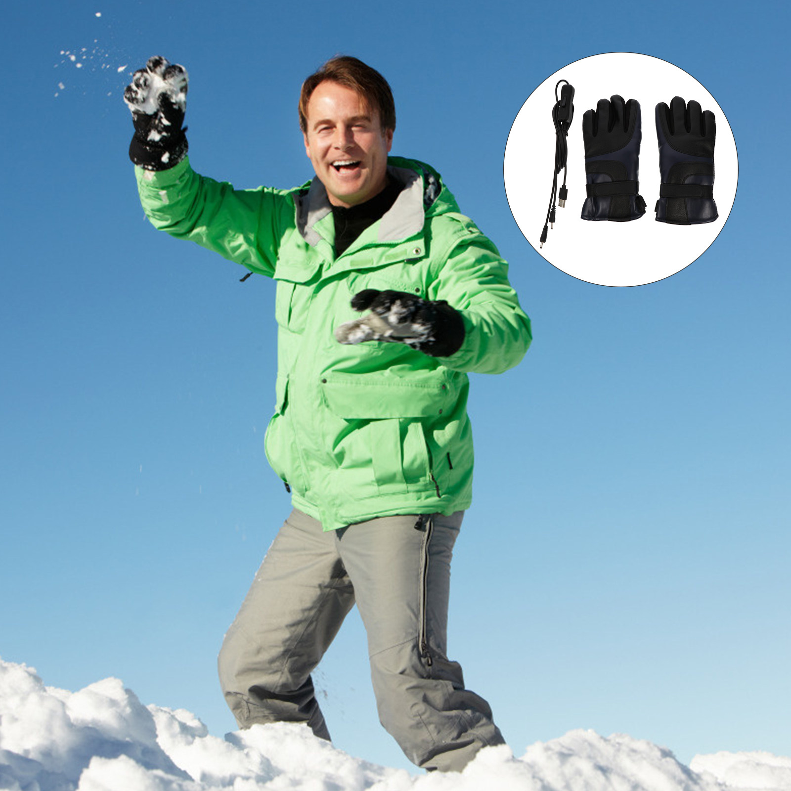 1Pair USB Rechargeable Heated  – Winter Glove Insulated Bewertung und Preis