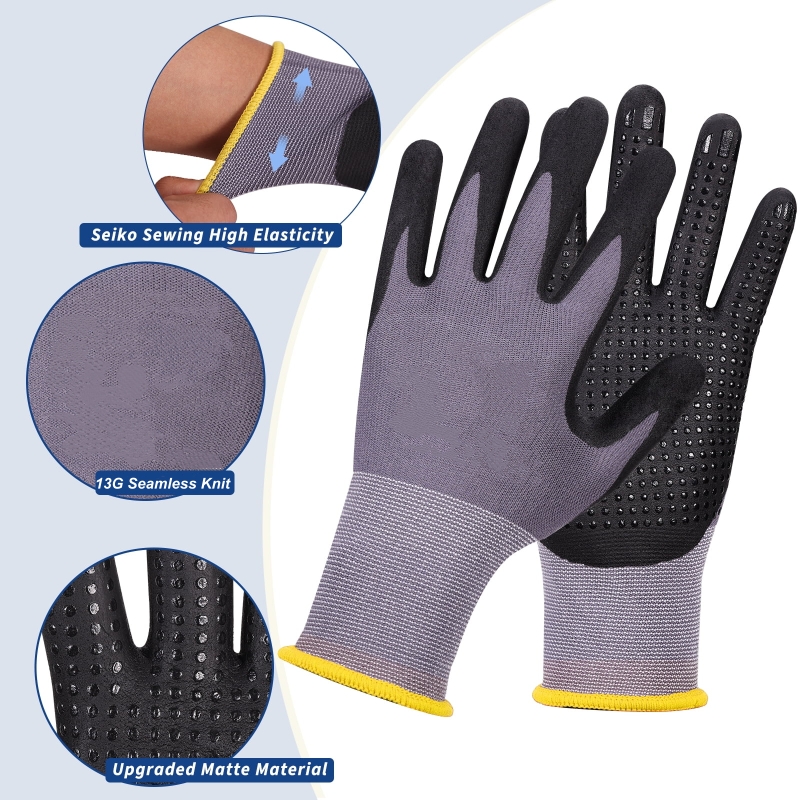 Micro-Foam Nitrile Coated Safe – Nitrile Mechanic Glove Bewertung und Preis