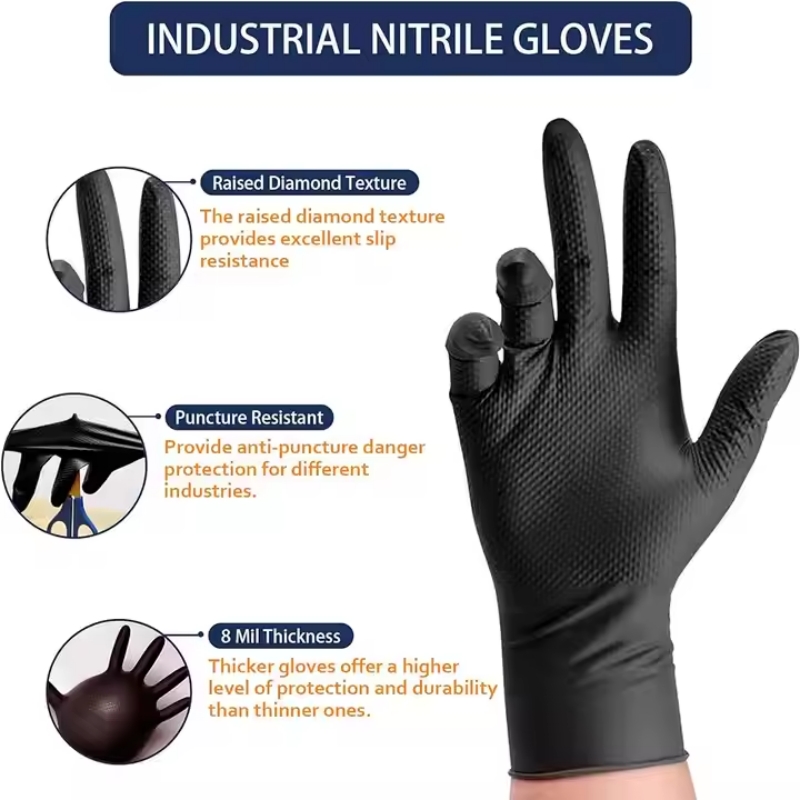 8Mil Thick Heavy Duty Safety W – Nitrile Mechanic Glove Bewertung und Preis