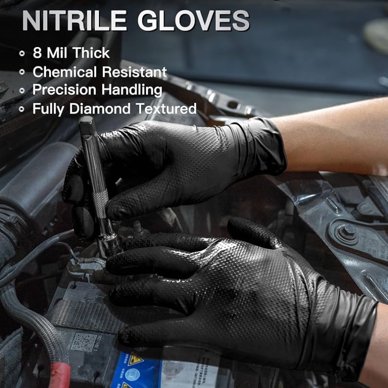 8Mil Thick Heavy Duty Safety W – Nitrile Mechanic Glove Bewertung und Preis