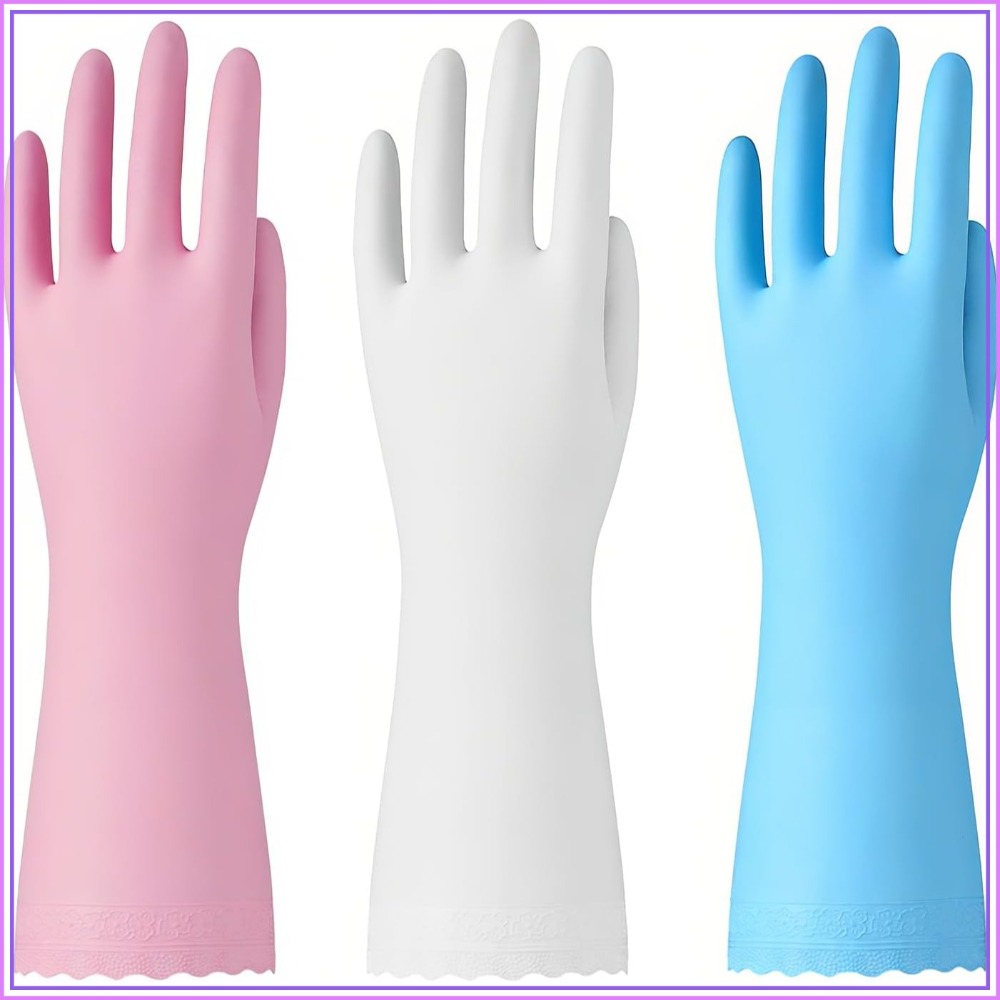 3 Pairs Non-Slip Waterproof Ki – Rubber Glove Cleaning Bewertung und Preis