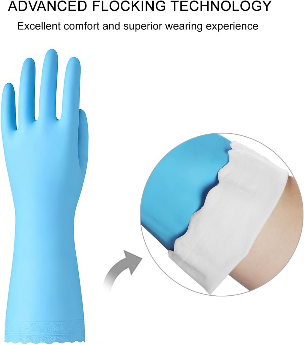 3 Pairs Non-Slip Waterproof Ki – Rubber Glove Cleaning Bewertung und Preis